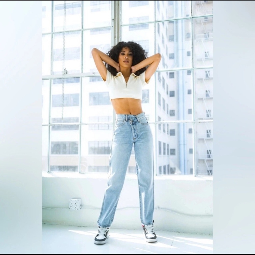 REVICE DENIM 90's Baby Asymmetrical Jeans Joey Wash